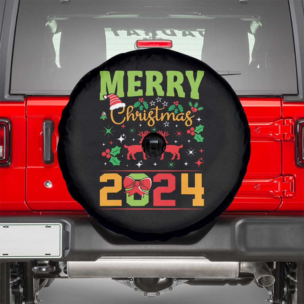 Merry Christmas 2024 Spare Tire Cover Classic Festive Xmas Vibe