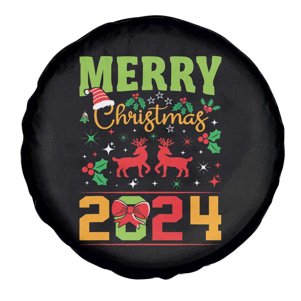 Merry Christmas 2024 Spare Tire Cover Classic Festive Xmas Vibe