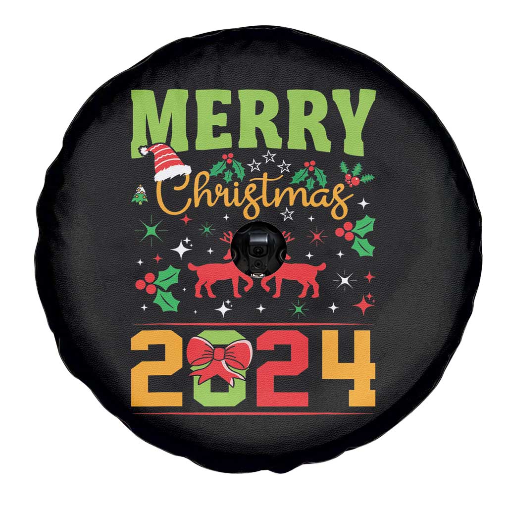 Merry Christmas 2024 Spare Tire Cover Classic Festive Xmas Vibe