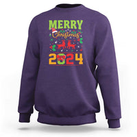 Merry Christmas 2024 Sweatshirt Classic Festive Xmas Vibe - Wonder Print Shop
