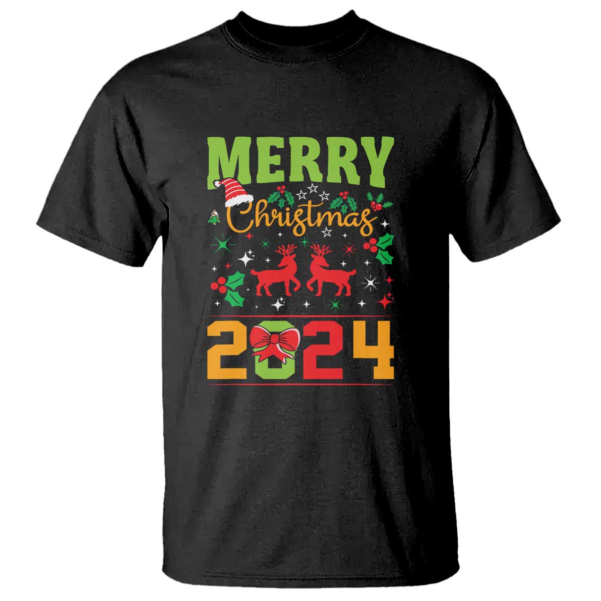 Merry Christmas 2024 T Shirt Classic Festive Xmas Vibe - Wonder Print Shop