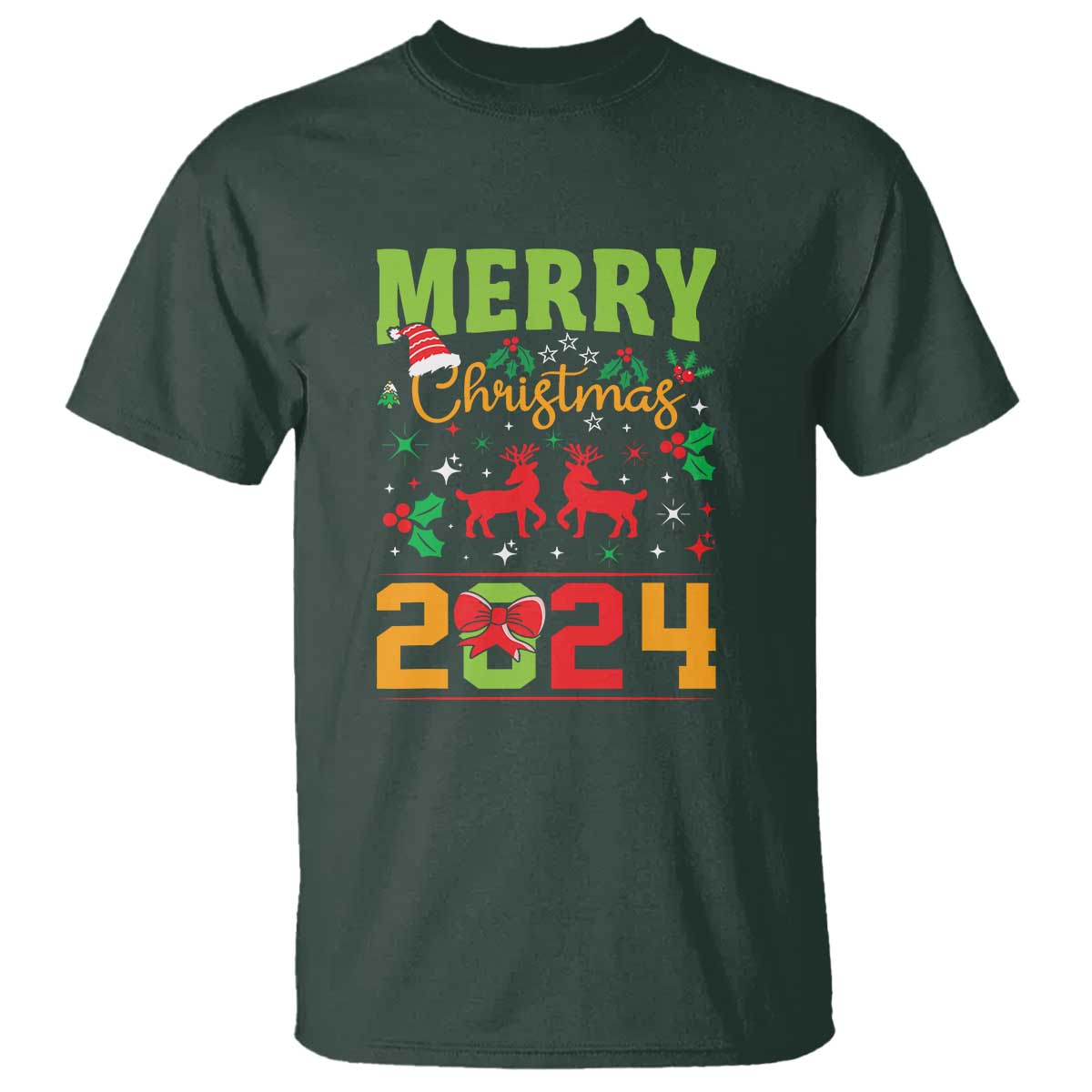 Merry Christmas 2024 T Shirt Classic Festive Xmas Vibe - Wonder Print Shop