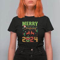 Merry Christmas 2024 T Shirt For Women Classic Festive Xmas Vibe - Wonder Print Shop