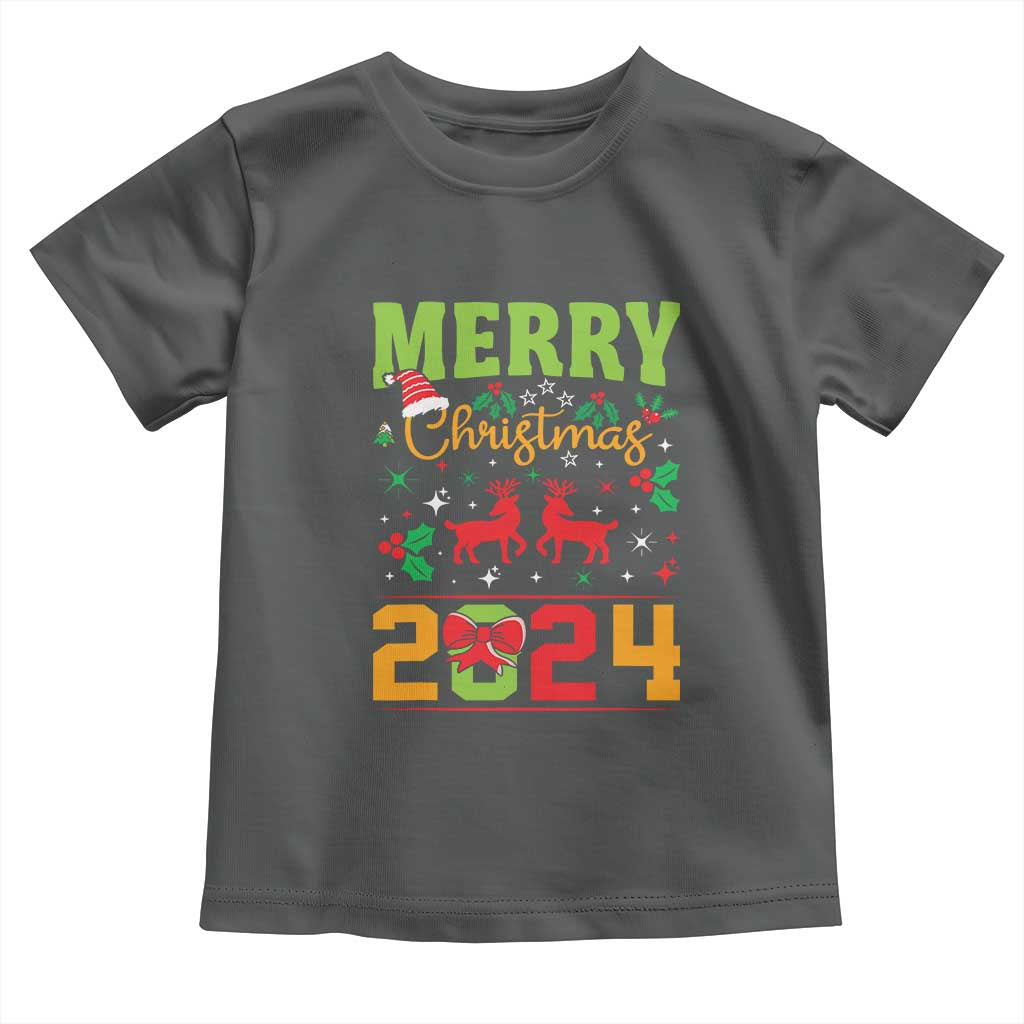 Merry Christmas 2024 Toddler T Shirt Classic Festive Xmas Vibe