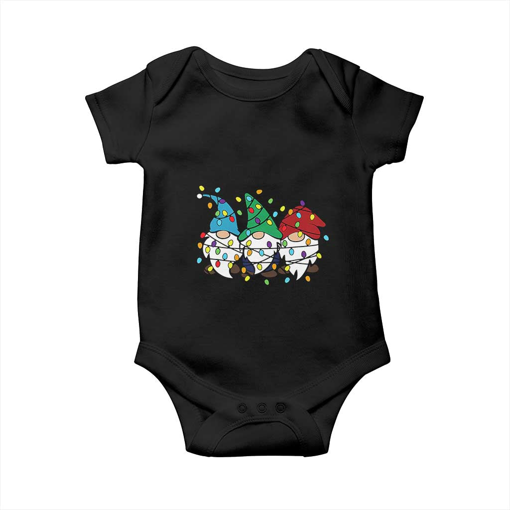 Christmas Gnomies Baby Onesie It's Fine I'm Fine Everything Is Fine
