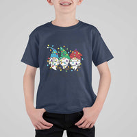 Christmas Gnomies T Shirt For Kid It's Fine I'm Fine Everything Is Fine - Wonder Print Shop