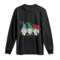 Christmas Gnomies Long Sleeve Shirt It's Fine I'm Fine Everything Is Fine