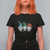 Christmas Gnomies T Shirt For Women It's Fine I'm Fine Everything Is Fine - Wonder Print Shop