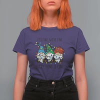 Christmas Gnomies T Shirt For Women It's Fine I'm Fine Everything Is Fine - Wonder Print Shop