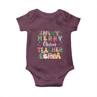 Christmas Choral Music Teacher Baby Onesie In My Merry Chorus Teacher Era Xmas Carol Master