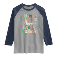 Christmas Choral Music Teacher Raglan Shirt In My Merry Chorus Teacher Era Xmas Carol Master