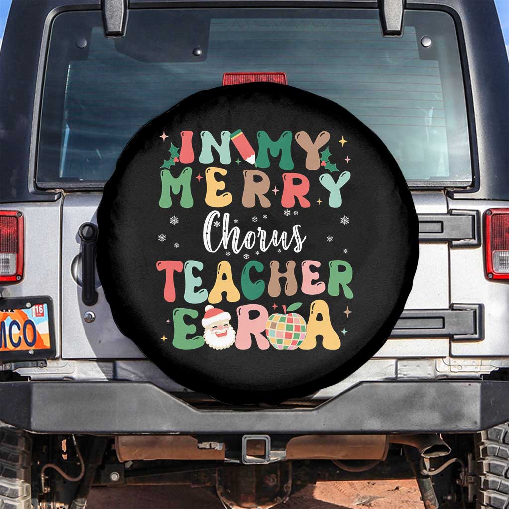 Christmas Choral Music Teacher Spare Tire Cover In My Merry Chorus Teacher Era Xmas Carol Master