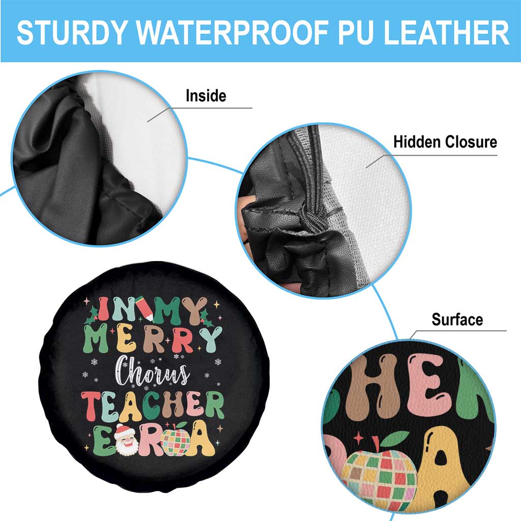 Christmas Choral Music Teacher Spare Tire Cover In My Merry Chorus Teacher Era Xmas Carol Master