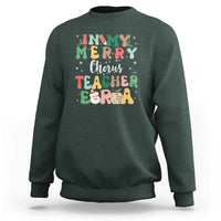 Christmas Choral Music Teacher Sweatshirt In My Merry Chorus Teacher Era Xmas Carol Master - Wonder Print Shop