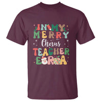 Christmas Choral Music Teacher T Shirt In My Merry Chorus Teacher Era Xmas Carol Master - Wonder Print Shop