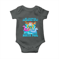 Christmas In July Relaxing Santa Baby Onesie My Favorite Swimming Spot Is The North Pole