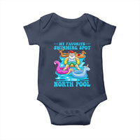 Christmas In July Relaxing Santa Baby Onesie My Favorite Swimming Spot Is The North Pole