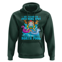 Christmas In July Relaxing Santa Hoodie My Favorite Swimming Spot Is The North Pole