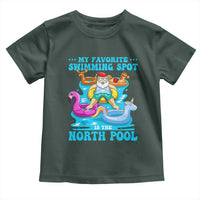 Christmas In July Relaxing Santa Toddler T Shirt My Favorite Swimming Spot Is The North Pole