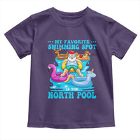 Christmas In July Relaxing Santa Toddler T Shirt My Favorite Swimming Spot Is The North Pole