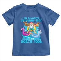 Christmas In July Relaxing Santa Toddler T Shirt My Favorite Swimming Spot Is The North Pole