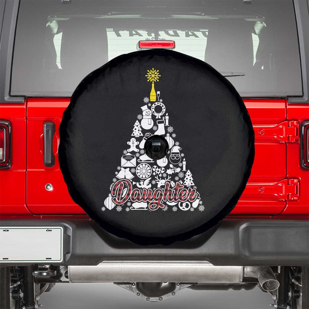 Christmas Tree Spare Tire Cover Red Plaid Daughter