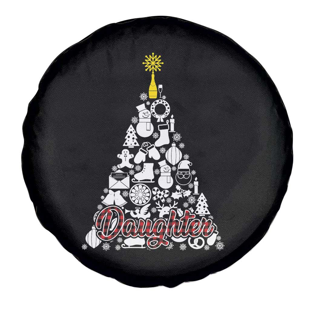 Christmas Tree Spare Tire Cover Red Plaid Daughter