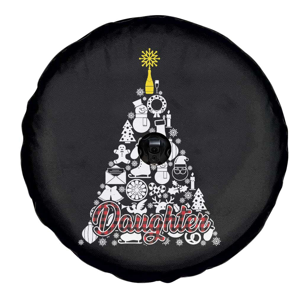 Christmas Tree Spare Tire Cover Red Plaid Daughter