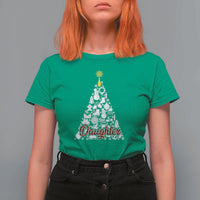 Christmas Tree T Shirt For Women Red Plaid Daughter - Wonder Print Shop