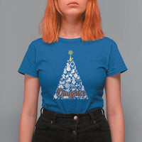 Christmas Tree T Shirt For Women Red Plaid Daughter - Wonder Print Shop