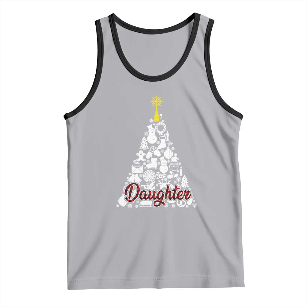 Christmas Tree Tank Top Red Plaid Daughter