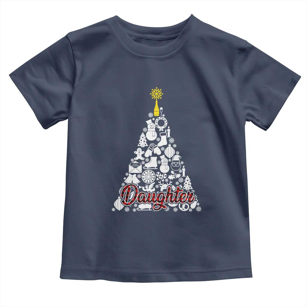 Christmas Tree Toddler T Shirt Red Plaid Daughter