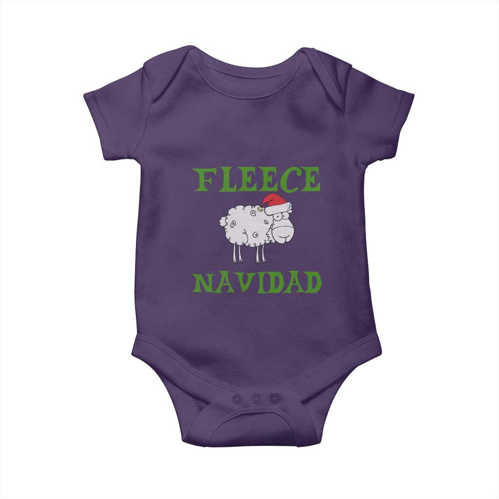 Funny Christmas Sheep Baby Onesie Fleece Navidad Feliz Festive Xmas