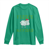 Funny Christmas Sheep Long Sleeve Shirt Fleece Navidad Feliz Festive Xmas