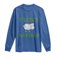 Funny Christmas Sheep Long Sleeve Shirt Fleece Navidad Feliz Festive Xmas