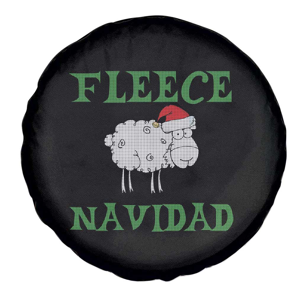 Funny Christmas Sheep Spare Tire Cover Fleece Navidad Feliz Festive Xmas