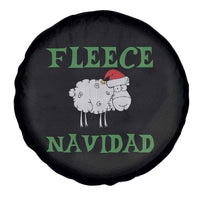 Funny Christmas Sheep Spare Tire Cover Fleece Navidad Feliz Festive Xmas