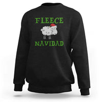 Funny Christmas Sheep Sweatshirt Fleece Navidad Feliz Festive Xmas - Wonder Print Shop