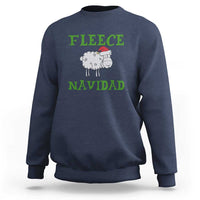 Funny Christmas Sheep Sweatshirt Fleece Navidad Feliz Festive Xmas - Wonder Print Shop