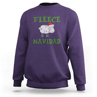 Funny Christmas Sheep Sweatshirt Fleece Navidad Feliz Festive Xmas - Wonder Print Shop