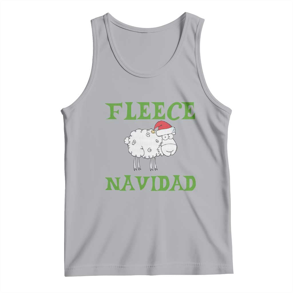 Funny Christmas Sheep Tank Top Fleece Navidad Feliz Festive Xmas