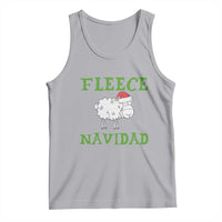 Funny Christmas Sheep Tank Top Fleece Navidad Feliz Festive Xmas