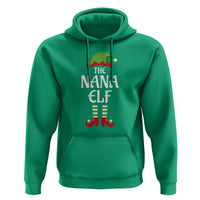Christmas The Nana Elf Hoodie Funny Grandma Xmas Family Matching