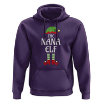 Christmas The Nana Elf Hoodie Funny Grandma Xmas Family Matching