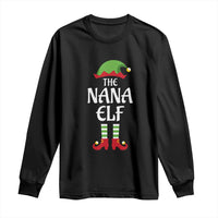 Christmas The Nana Elf Long Sleeve Shirt Funny Grandma Xmas Family Matching