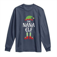 Christmas The Nana Elf Long Sleeve Shirt Funny Grandma Xmas Family Matching