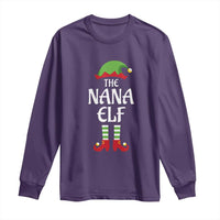 Christmas The Nana Elf Long Sleeve Shirt Funny Grandma Xmas Family Matching