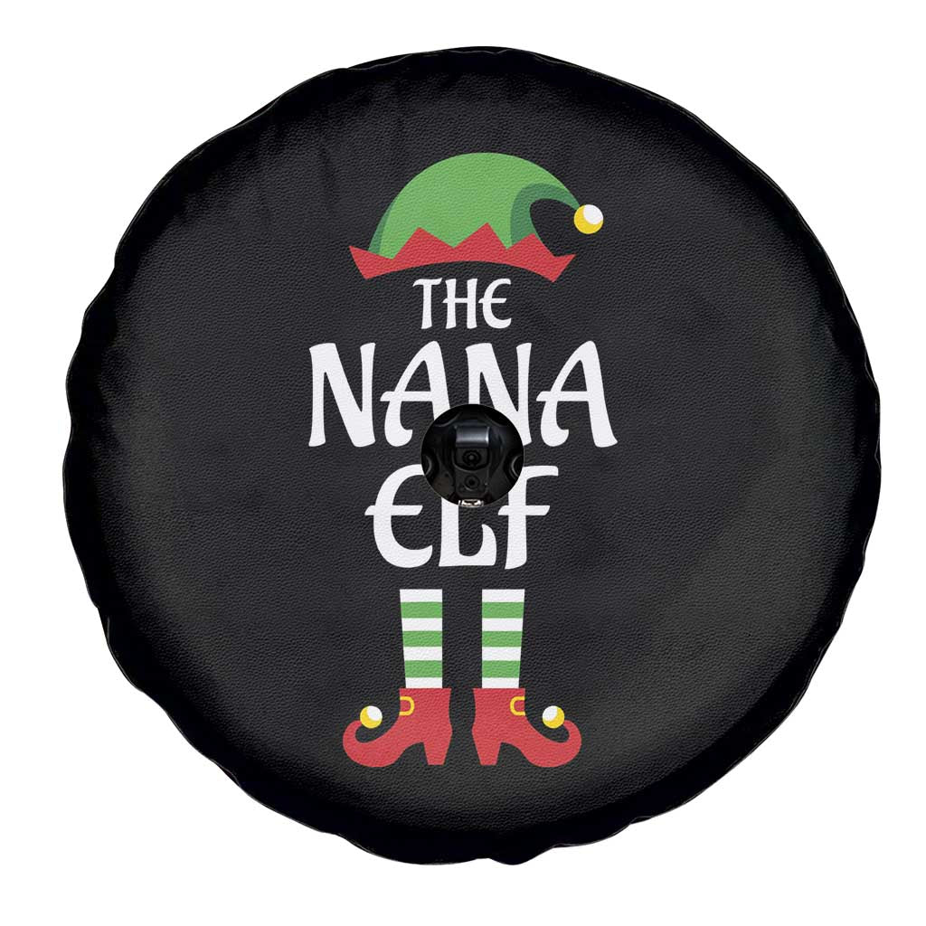Christmas The Nana Elf Spare Tire Cover Funny Grandma Xmas Family Matching