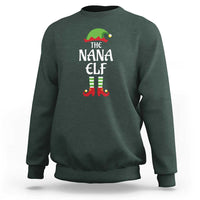 Christmas The Nana Elf Sweatshirt Funny Grandma Xmas Family Matching - Wonder Print Shop