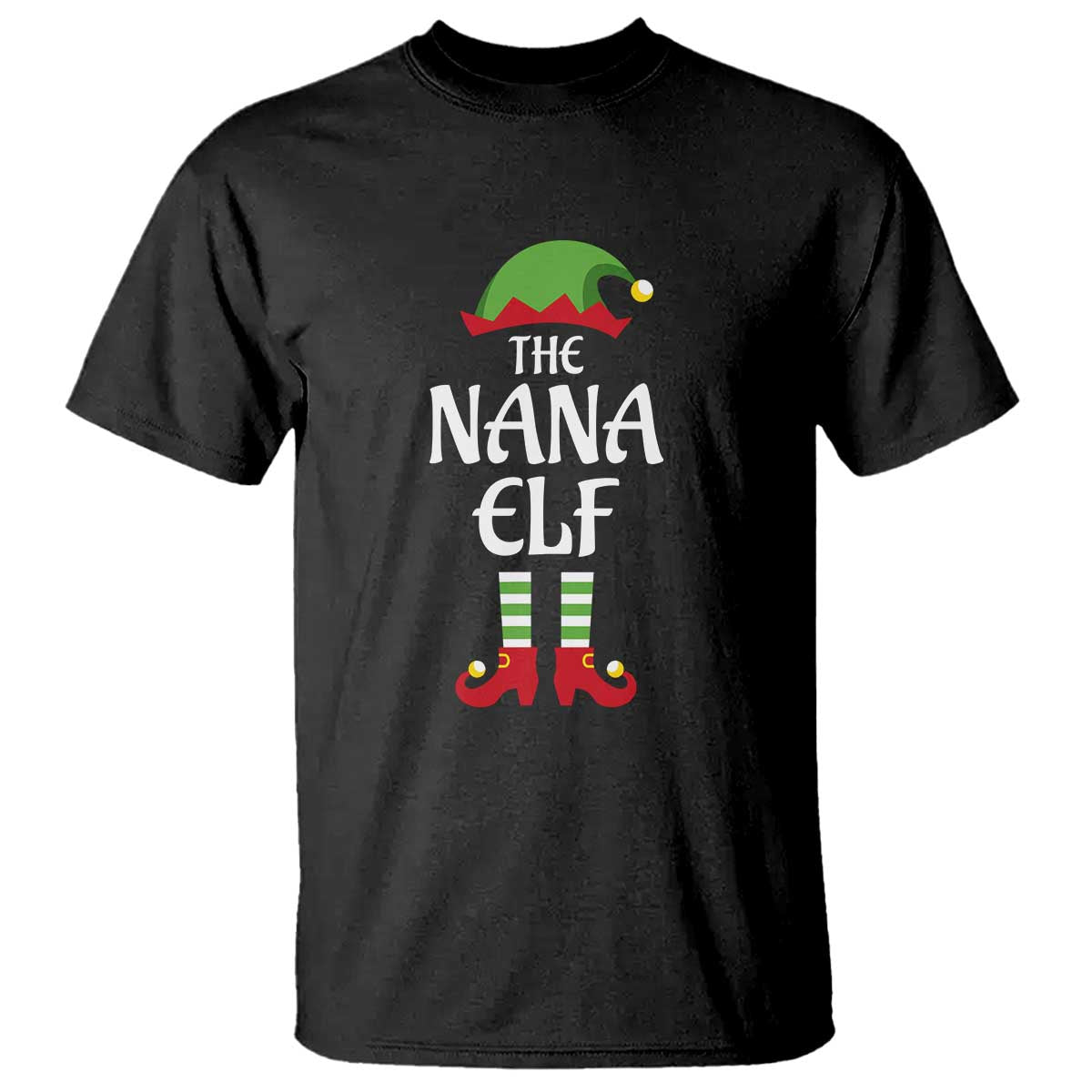 Christmas The Nana Elf T Shirt Funny Grandma Xmas Family Matching - Wonder Print Shop